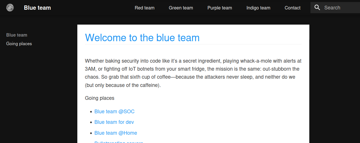 Blue Team
