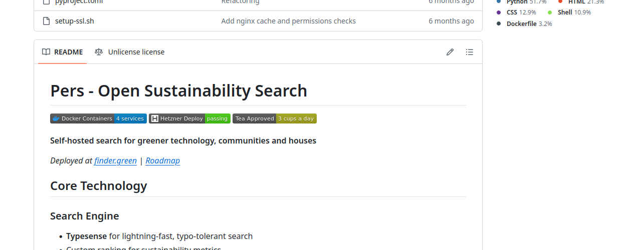 Pers - Open Sustainability Search